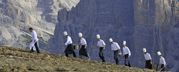 Los Dolomitas, fuente de inspiración para ocho chefs Michelin italianos
