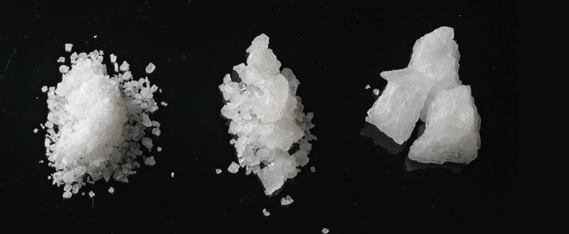 Cristales de sal