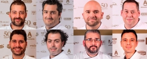 Imagen de Los ocho finalistas que aspiran al VII  Cocinero del Año