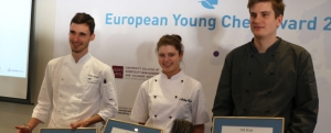 Imagen de Caballa, encurtidos y yogur de oveja, plato ganador del II European Young Chef Award