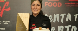 Imagen de Carla Peyrón, del IES La Flora de Burgos, ganadora del GMchef 2019