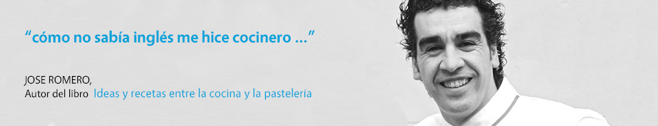 Jose Romero, autor del libro "Ideas y recetas entre la cocina y la pastelería